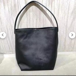 Pebbled Leather Tote Bag